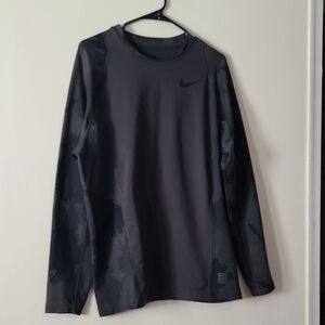 Nike Charcoal and Black Long Sleeve Shirt